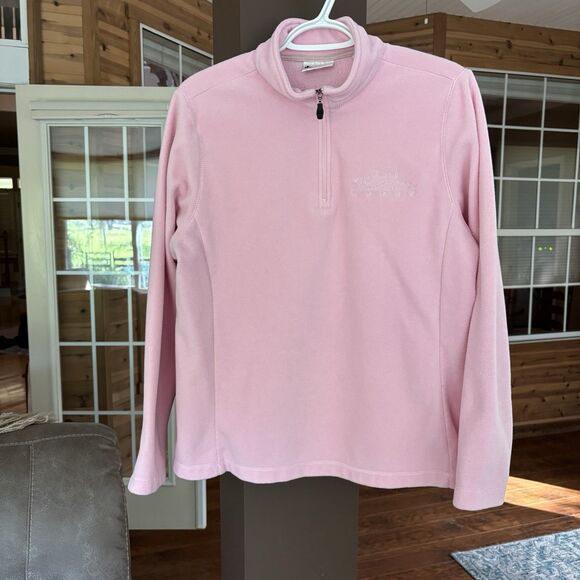 Disney Tops - Disney's Wilderness Lodge Women M Quarter Zip Fleece Pink Mickey